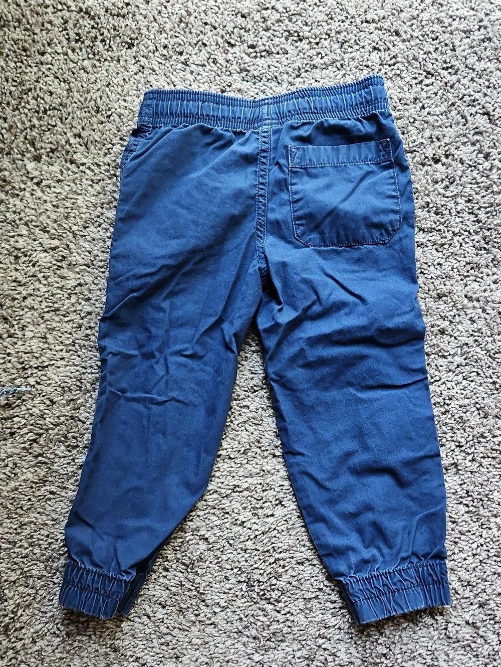 Bundle of 4 GUC Boys Pants OshKosh Carter's Cat & Jack Blue Maroon Black Size 2T